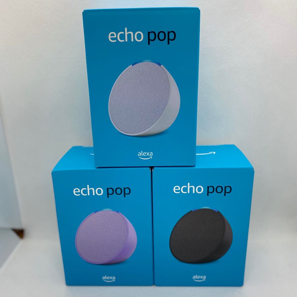 Echo Pop (エコーポップ) - コンパクトスマートスピーカー with Alexa 3色セット