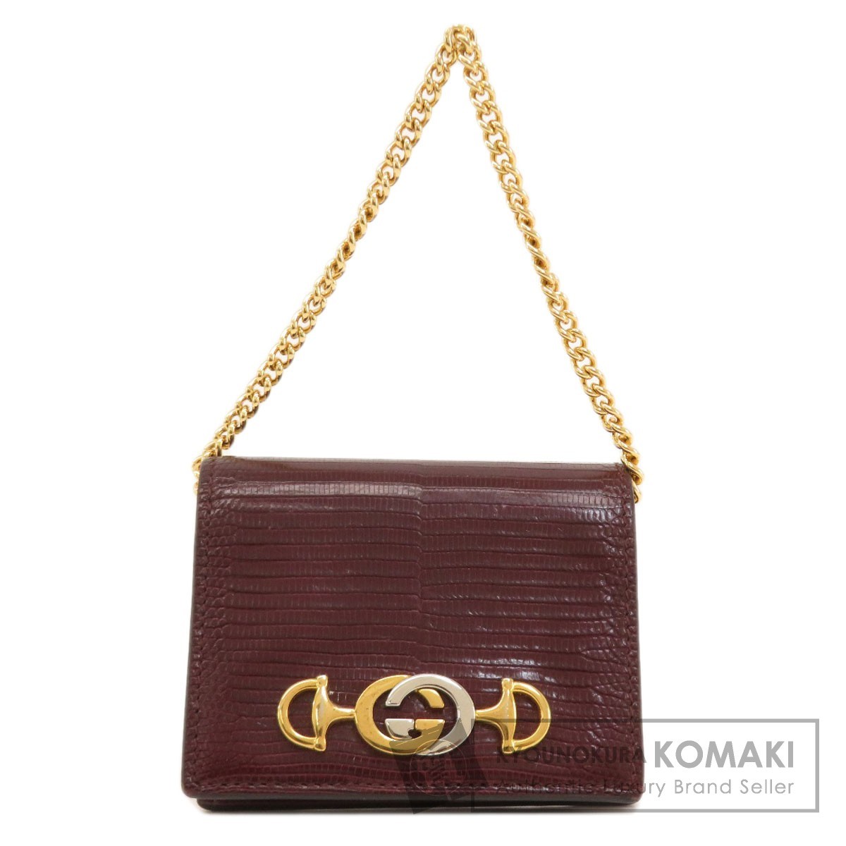 GUCCI グッチ 570660 チェーンウォレット ズゥミ 二つ折り財布（小銭入れあり） レザー レディース 中古