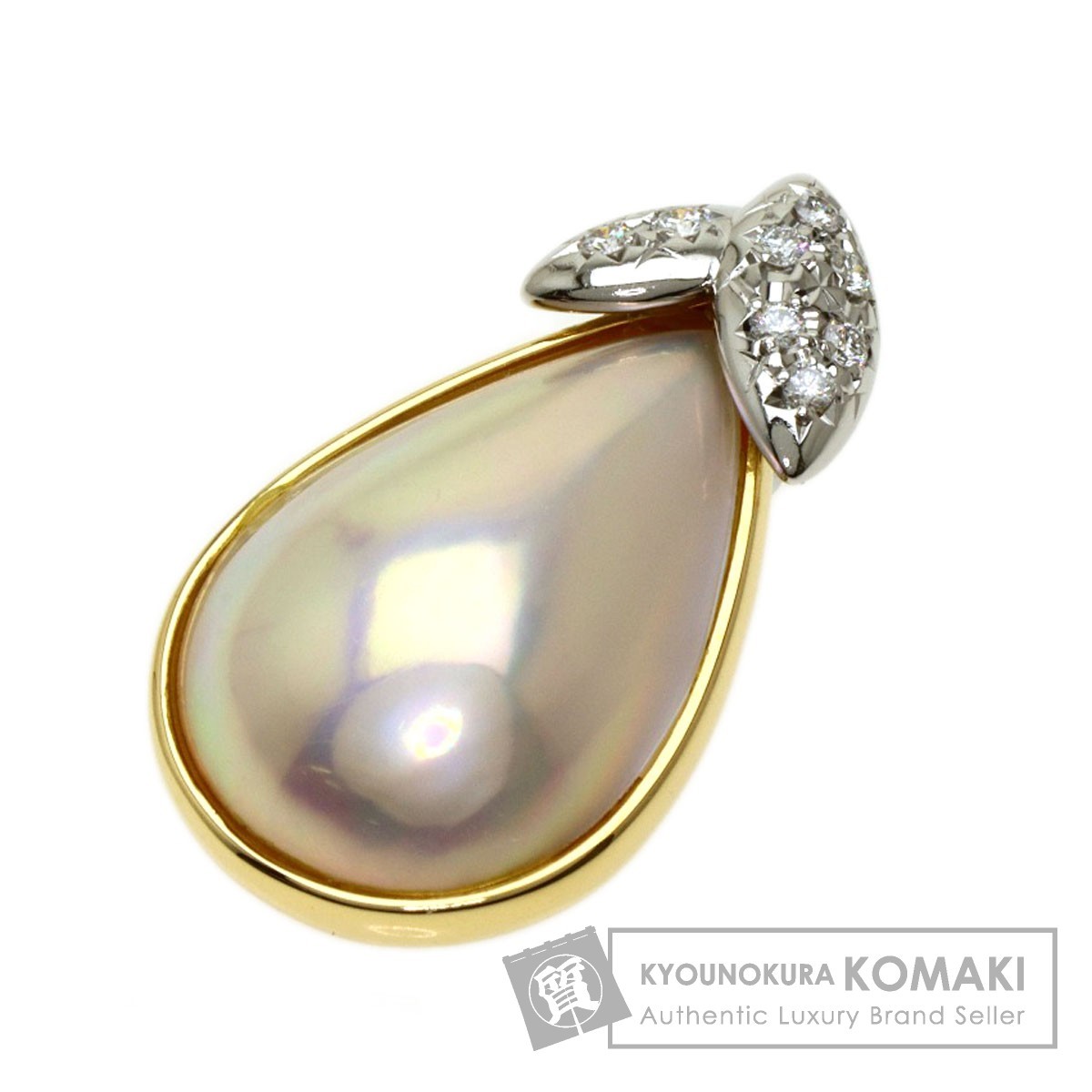 TASAKI タサキ マベパール 真珠 ダイヤモンド ペンダントトップ K18