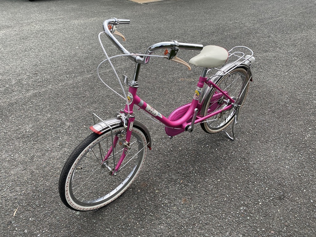  Showa Retro Асида велосипед po булавка z ребенок машина 20 type одиночный цветочный принт шина неиспользуемый товар корзина отсутствует 