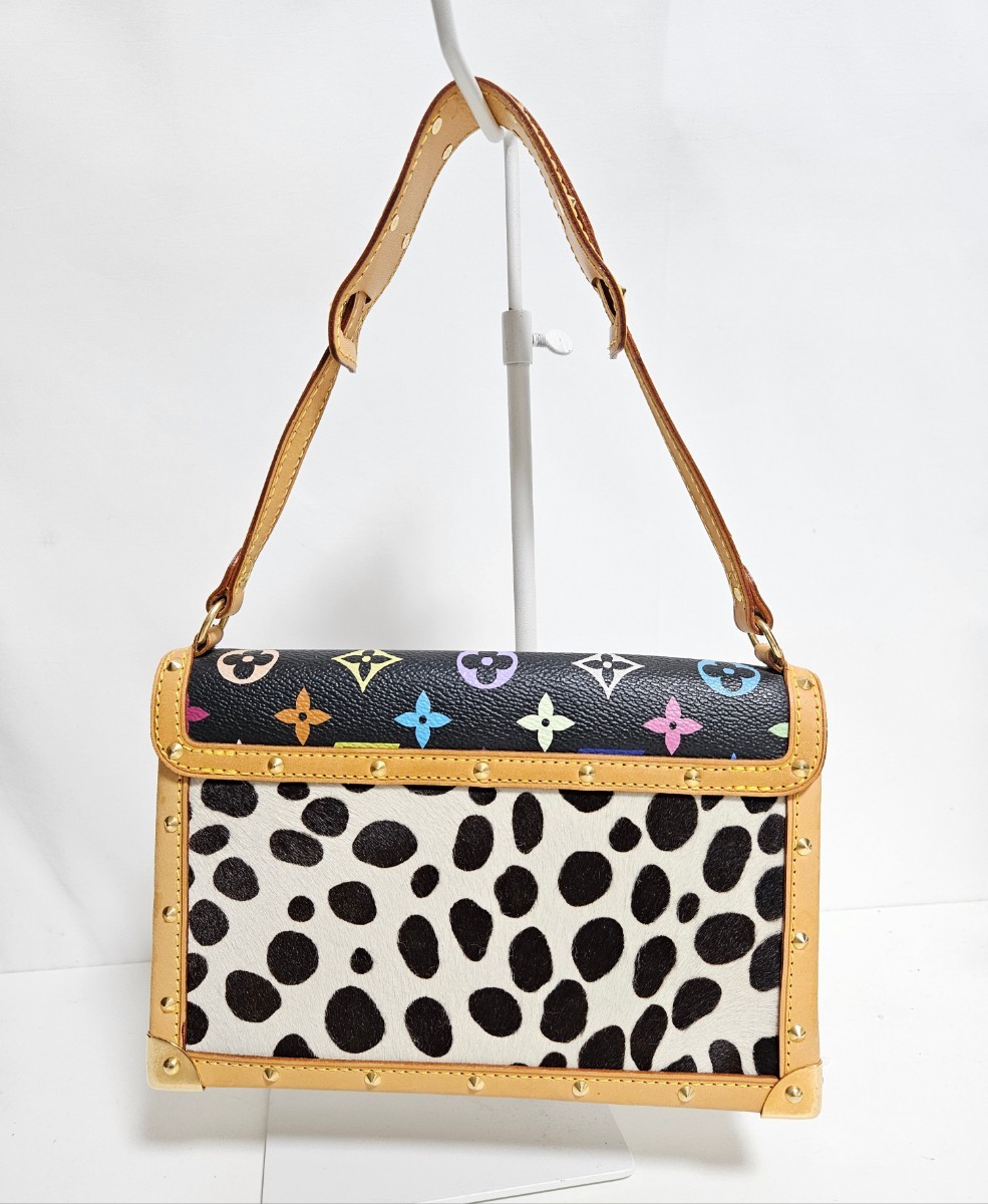  beautiful goods Louis Vuitton multicolor monogram pochette Dalmatian M92826 handbag regular 