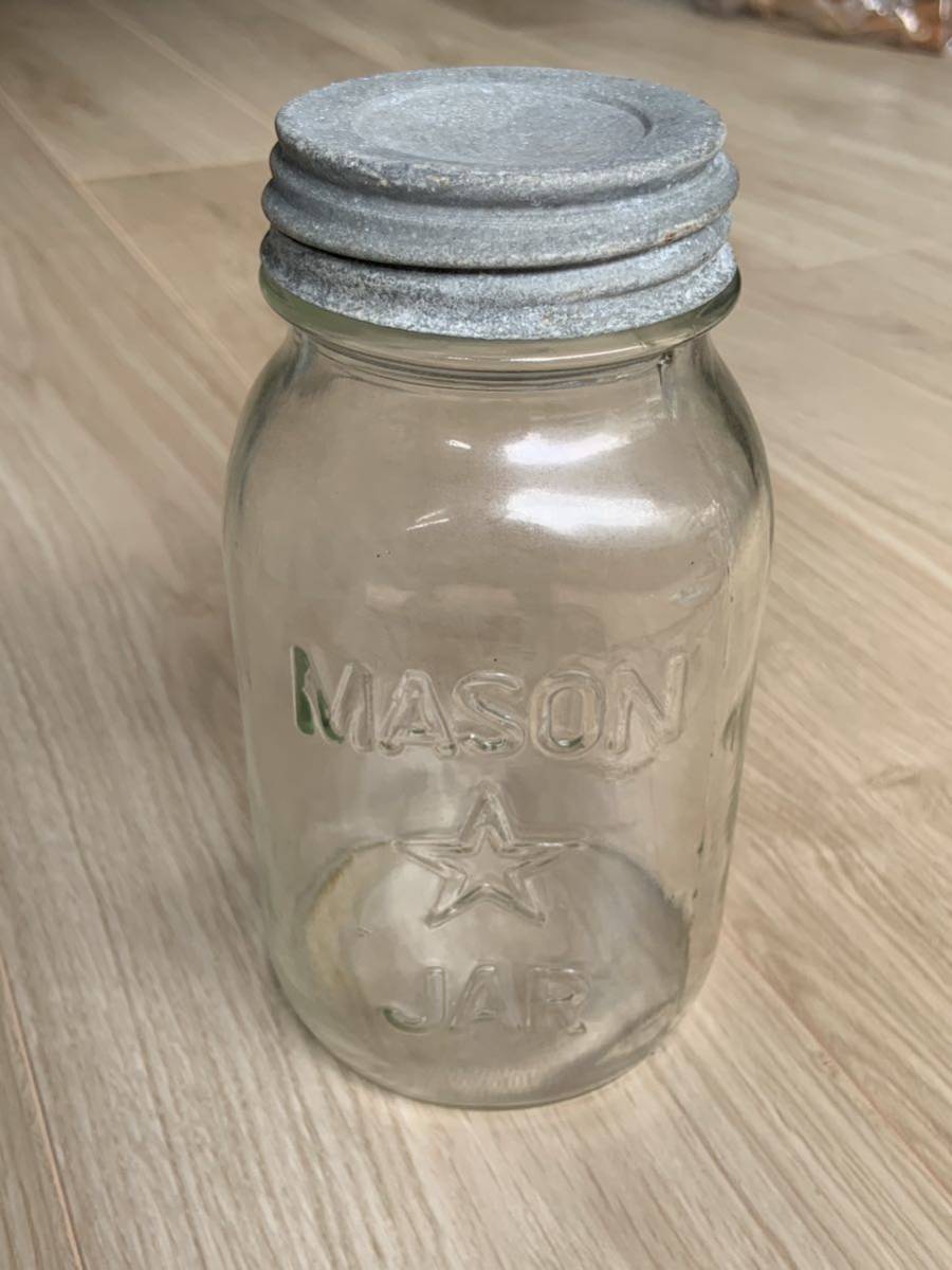 メイソンジャー◇MASON JAR ball 昭和レトロ ガラスジャー ガラス瓶 アンティーク_画像1