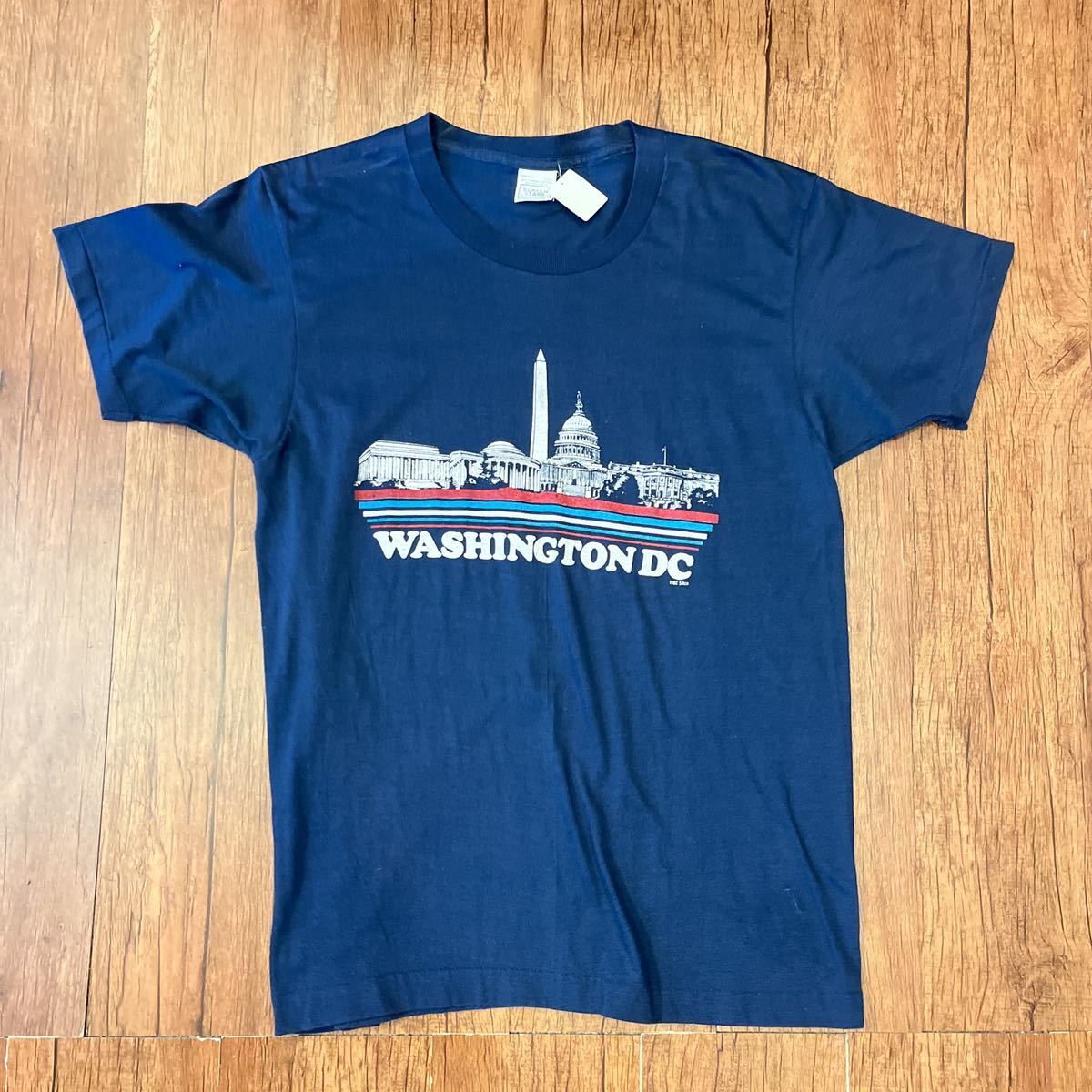 80s 1982 washington dc Tシャツ　L/usa製　袖裾シングル　スクリーンスターズ　screen stars 初期タグ_画像1