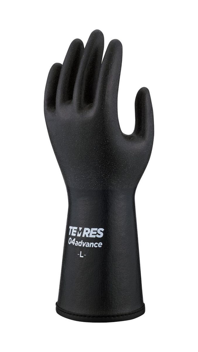 tem less TEMRES04 advance LL size show wa glove outdoor glove waterproof gloves rubber gloves tem less 04 waterproof waterproof black 