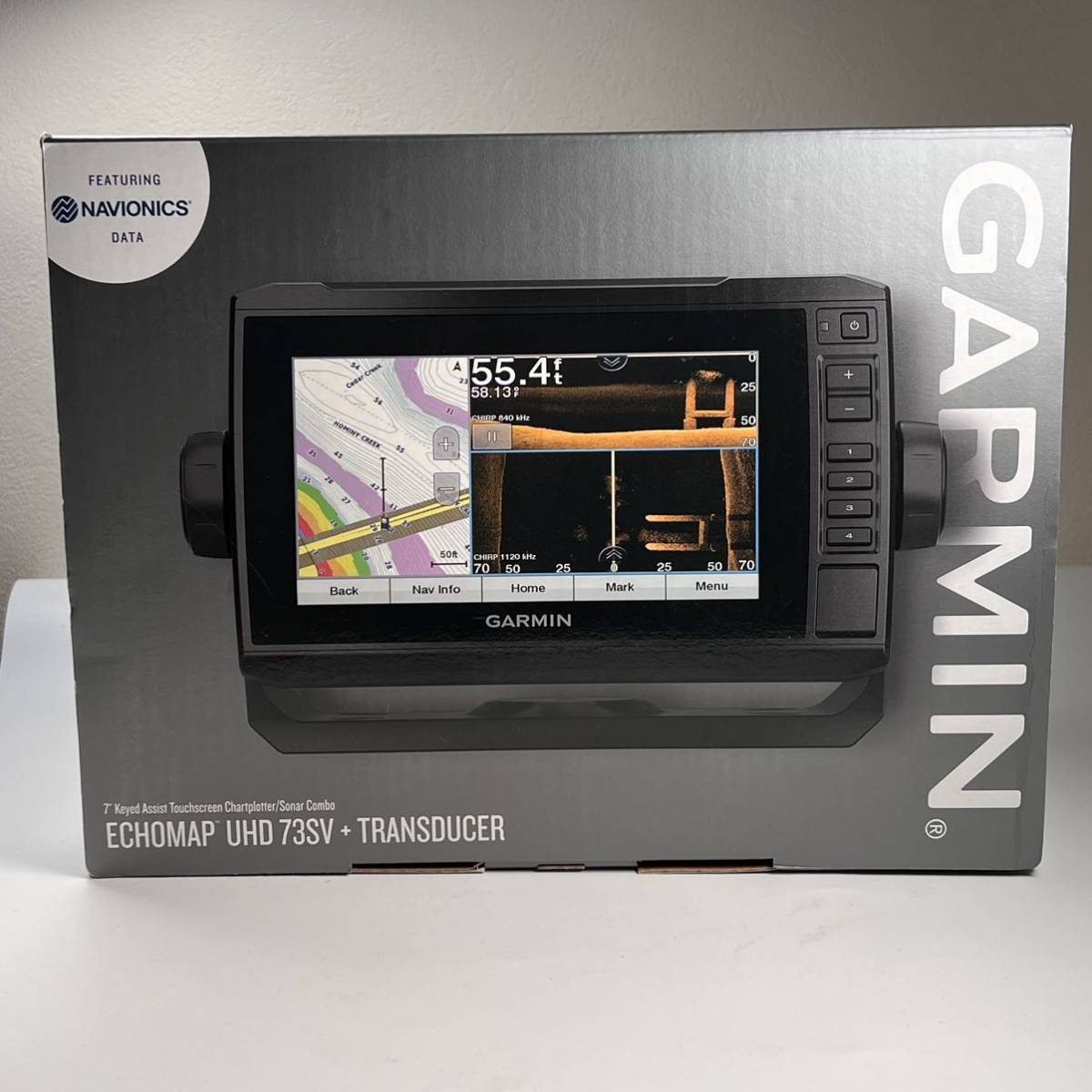 即納】Garmin Echomap UHD73SV GT54UHD-TM振動子付 ガーミン(モニター5