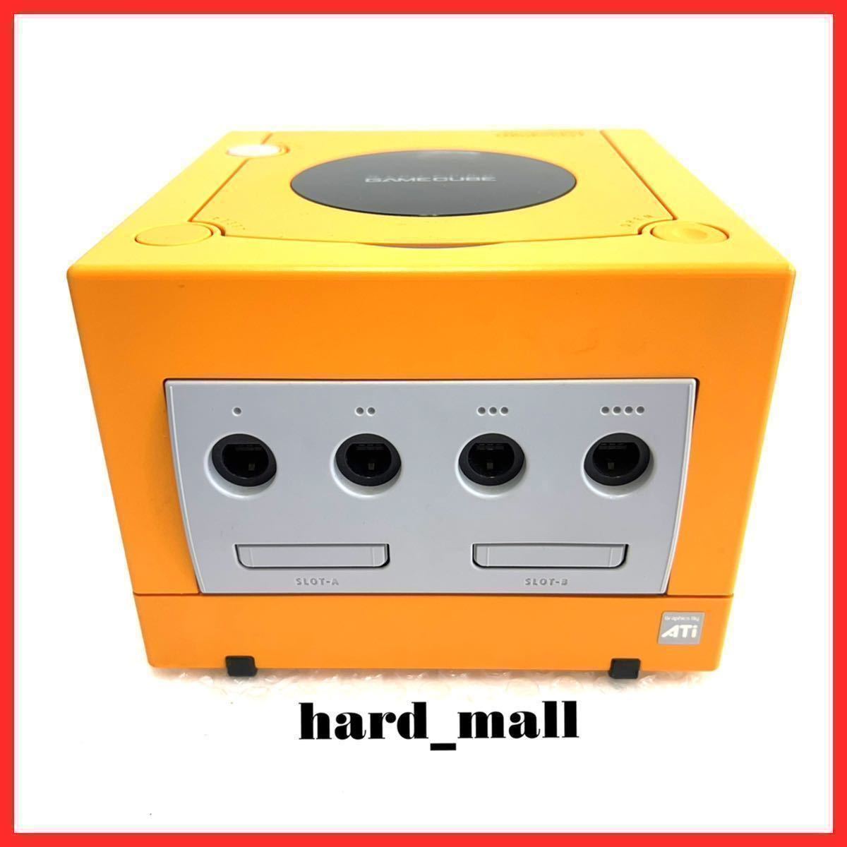 【美品】Nintendo GC ゲームキューブ DOL-001 / DOL-002 / SHVC-008 一式 セット 本体 / AVケーブル / 電源ケーブル 任天堂 オレンジ_画像4