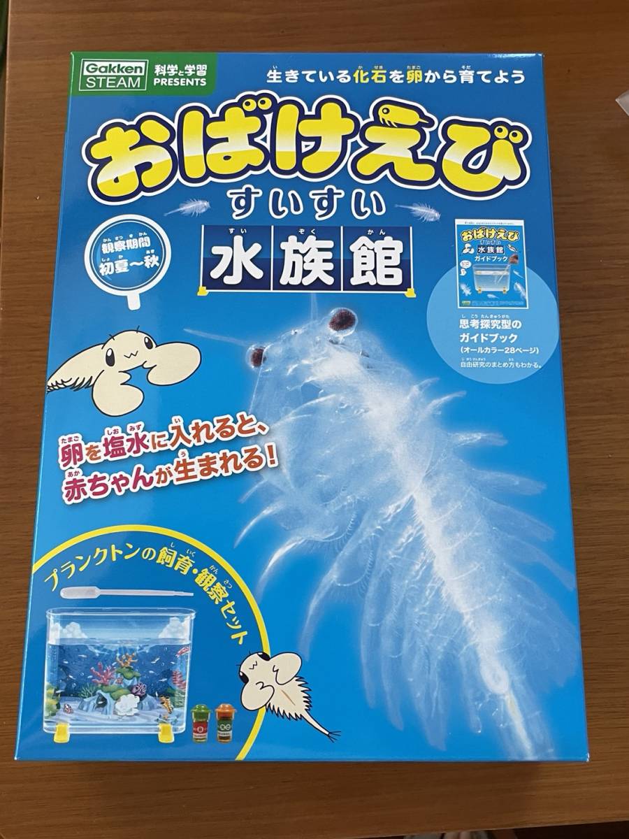  ☆おばけえび すいすい水族館 キット未開封 未使用品 ☆保育園 幼稚園 実験 観察 学研 たんけんポケット 科学と学習の画像1