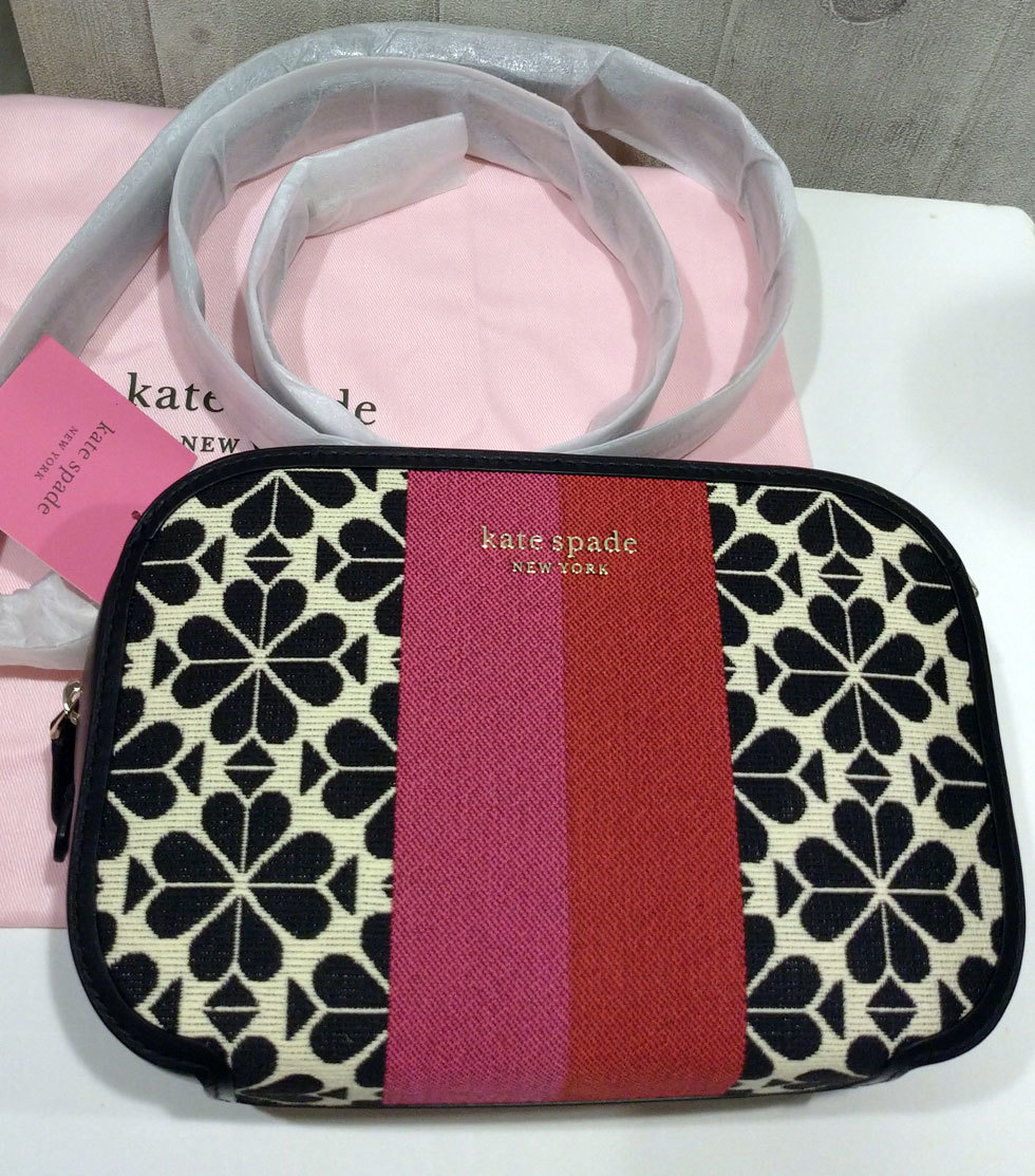 未使用 KATE SPADE スペードフラワージャカード ショルダーバッグ_画像2