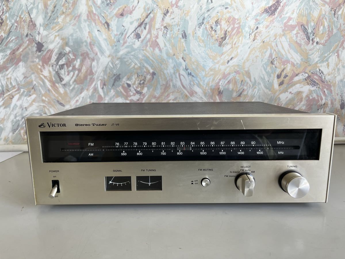 H070711 ビクター ステレオ チューナー JT-16 VICTOR stereo Tuner ラジオ FM AM_画像1