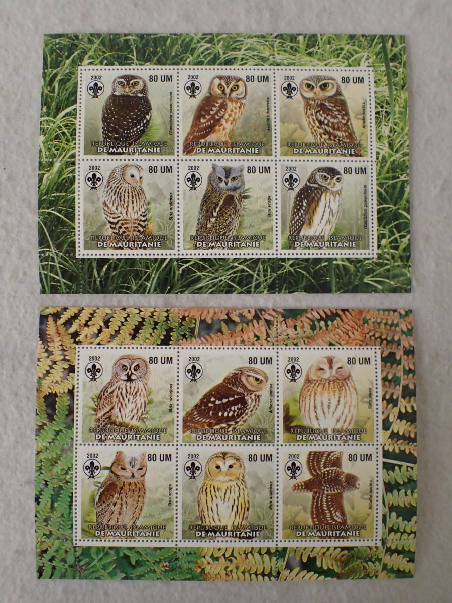 430 海外切手　未使用　シート　鳥　動物