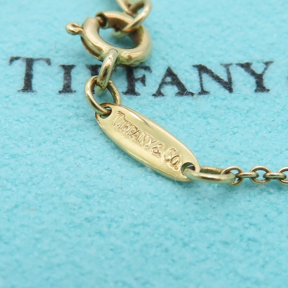 【送料無料】 未使用 Tiffany&Co. ティファニー イエロー ゴールド サークル アメジスト ネックレス 750 K18 ラウンド カボション SH21_画像6