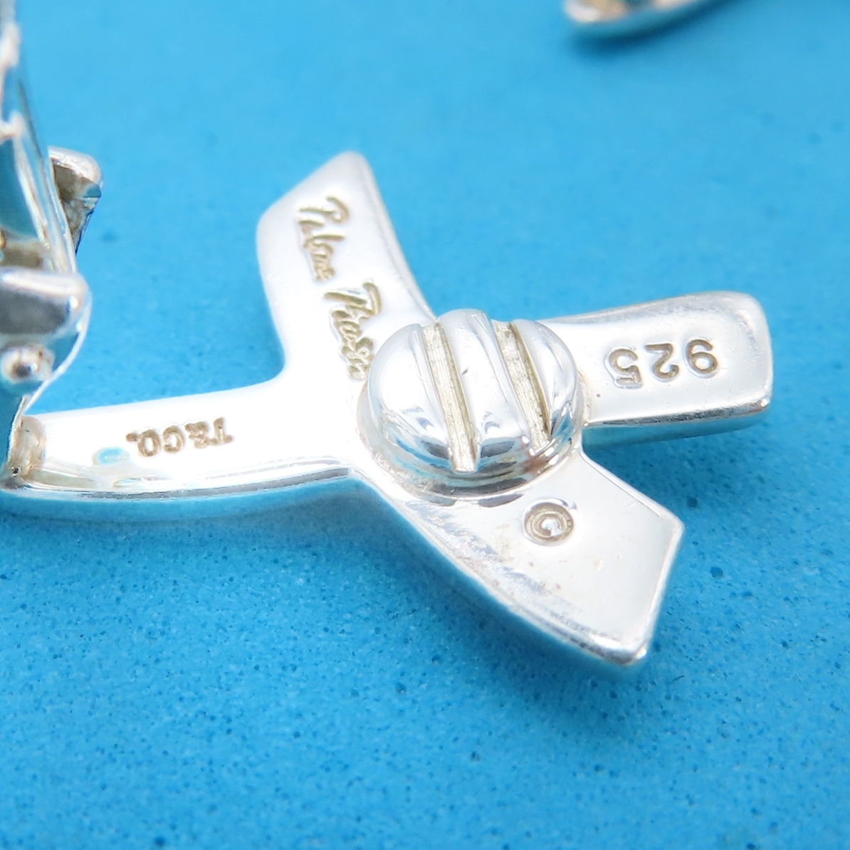 [ free shipping ] beautiful goods Tiffany&Co. Tiffany Kiss silver earrings SV925 X SH54