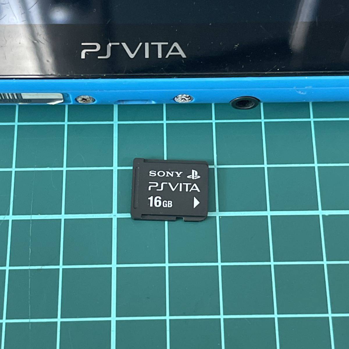 1円スタート PS Vita プレイステーション ヴィータ PCH-2000 本体 青 水色 ブルー_画像4