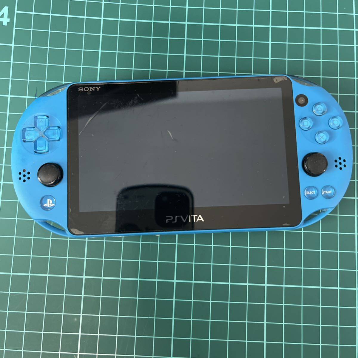 1円スタート PS Vita プレイステーション ヴィータ PCH-2000 本体 青 水色 ブルー_画像1