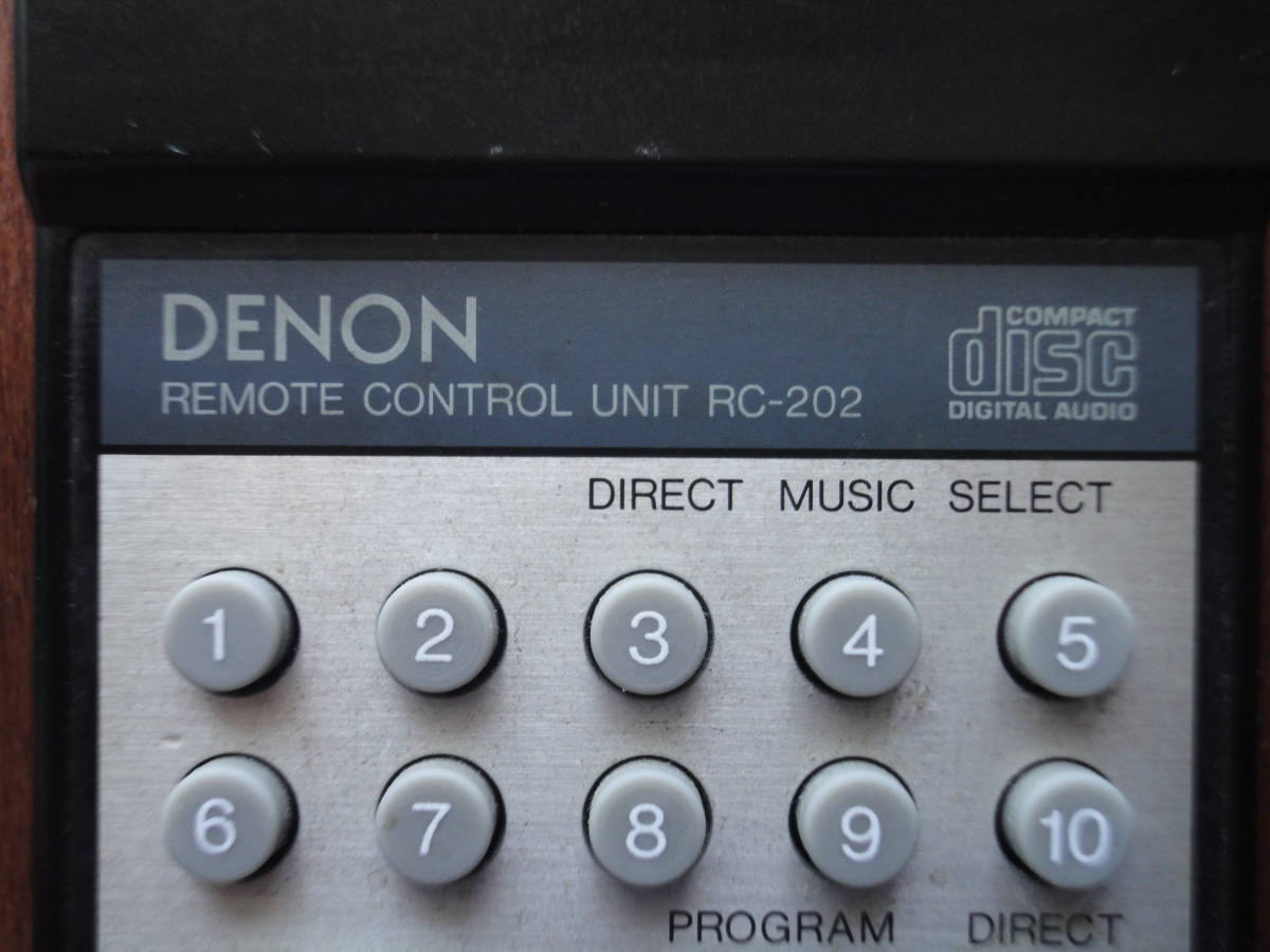 *DENON Denon CD player for remote control RC-202ten on DCD-1600