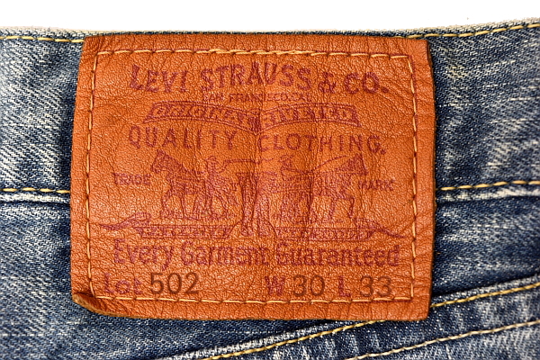 J8957★Levi's 502 リーバイス 08502-0009★国産 2008年11月製造 ヴィンテージ&クラッシュ加工デニム ストレート ジーンズ W30 _画像9