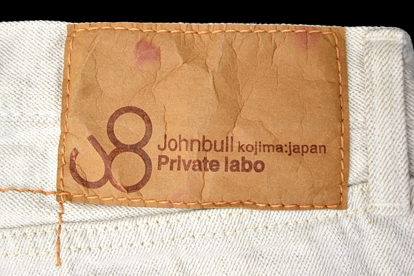 J9001*Johnbull kojima japan Private labo Johnbull * made in Japan . island light beige red ear use jeans W32