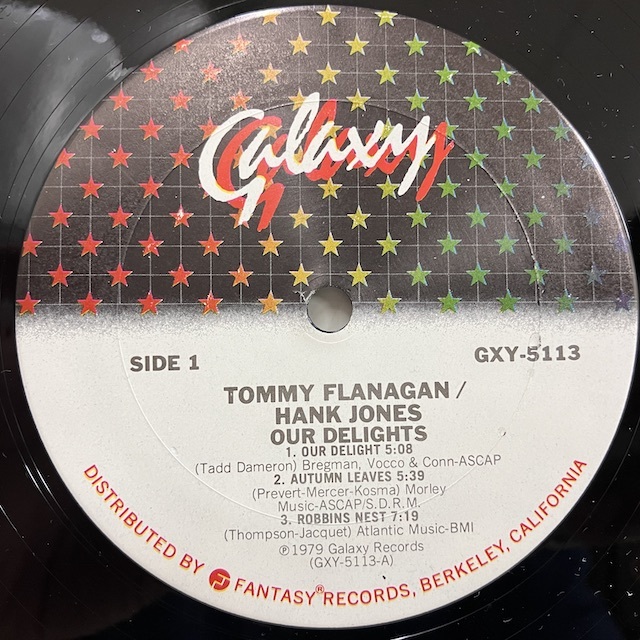 ●即決LP Tommy Flanagan And Hank Jones / Our Delights GXY-5113 j37560 米オリジナル トミー・フラナガン _画像3