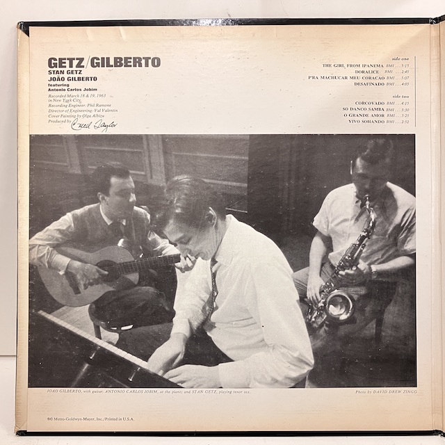 Stan Getz Joao Gilberto レコード LP