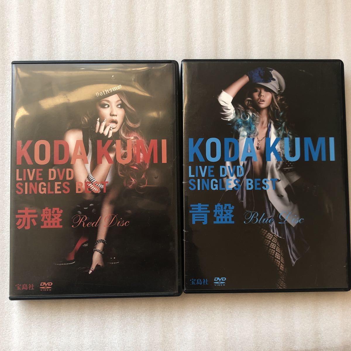 倖田來未 LIVE DVD SINGLES BEST 赤盤 青盤 2枚セット 中古DVD 2作品セット 宝島社 他多数出品中_画像1