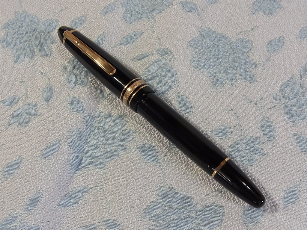 即決★万年筆★MONTBLANC MEISTERSTUCK モンブラン マイスターシュテュック★146 吸入式★ペン先14C 585★F★箱付★美品 未使用？_画像2