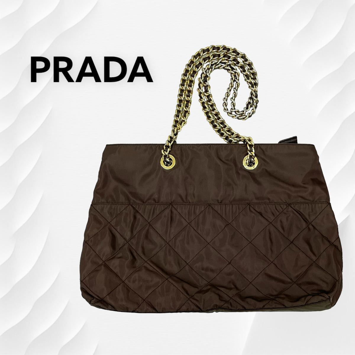 PRADA カナパトート☆水色-