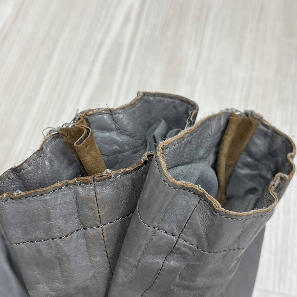 EMPORIO ARMANI エンポリオ アルマーニ 羊革 ラムレザー ジップデザイン ハイカラー レザージャケット メンズ J1B03P