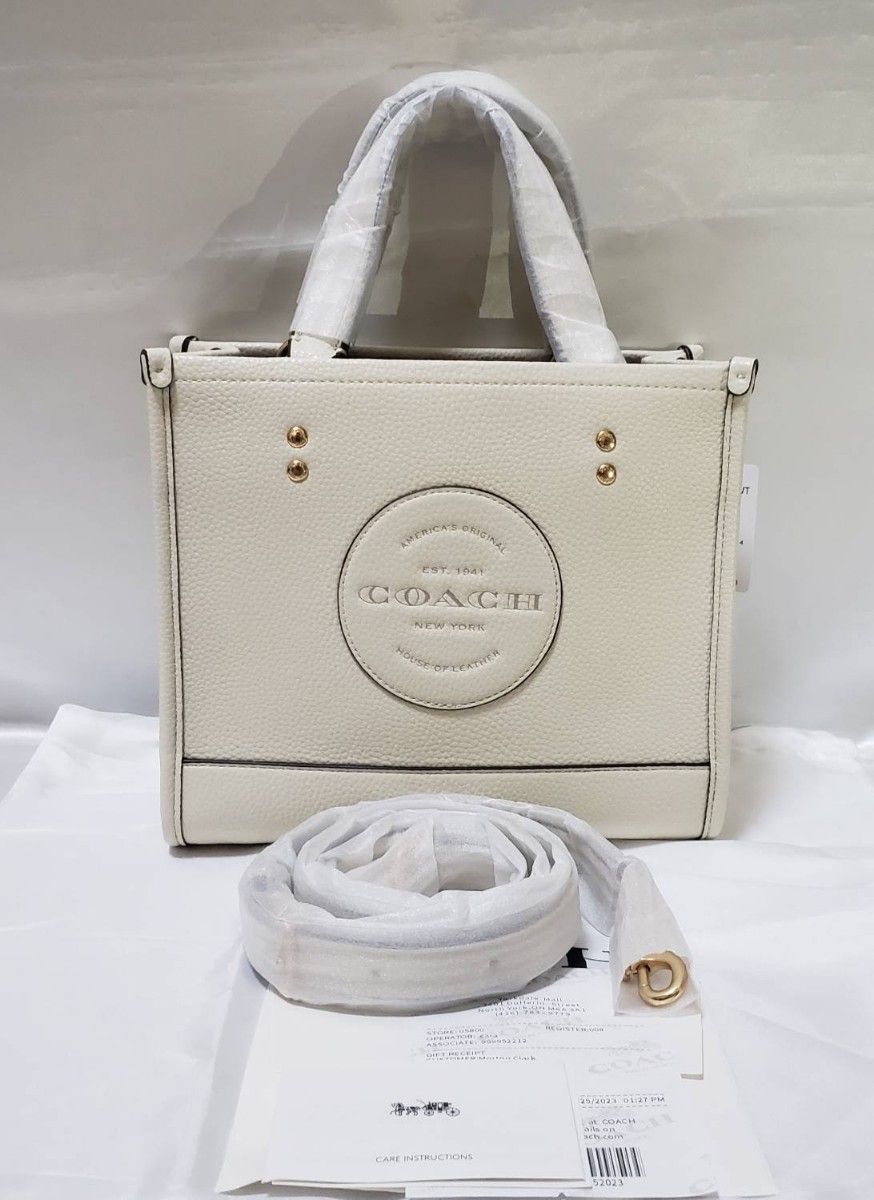 未使用 コーチ COACH デンプシー トート 22 ホワイト 2Wayバック C5268