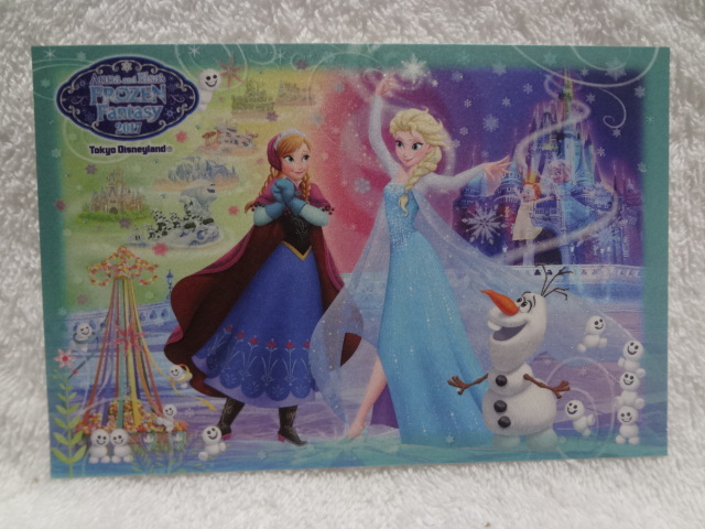TDRポストカード　アナと雪の女王２０１７_画像1