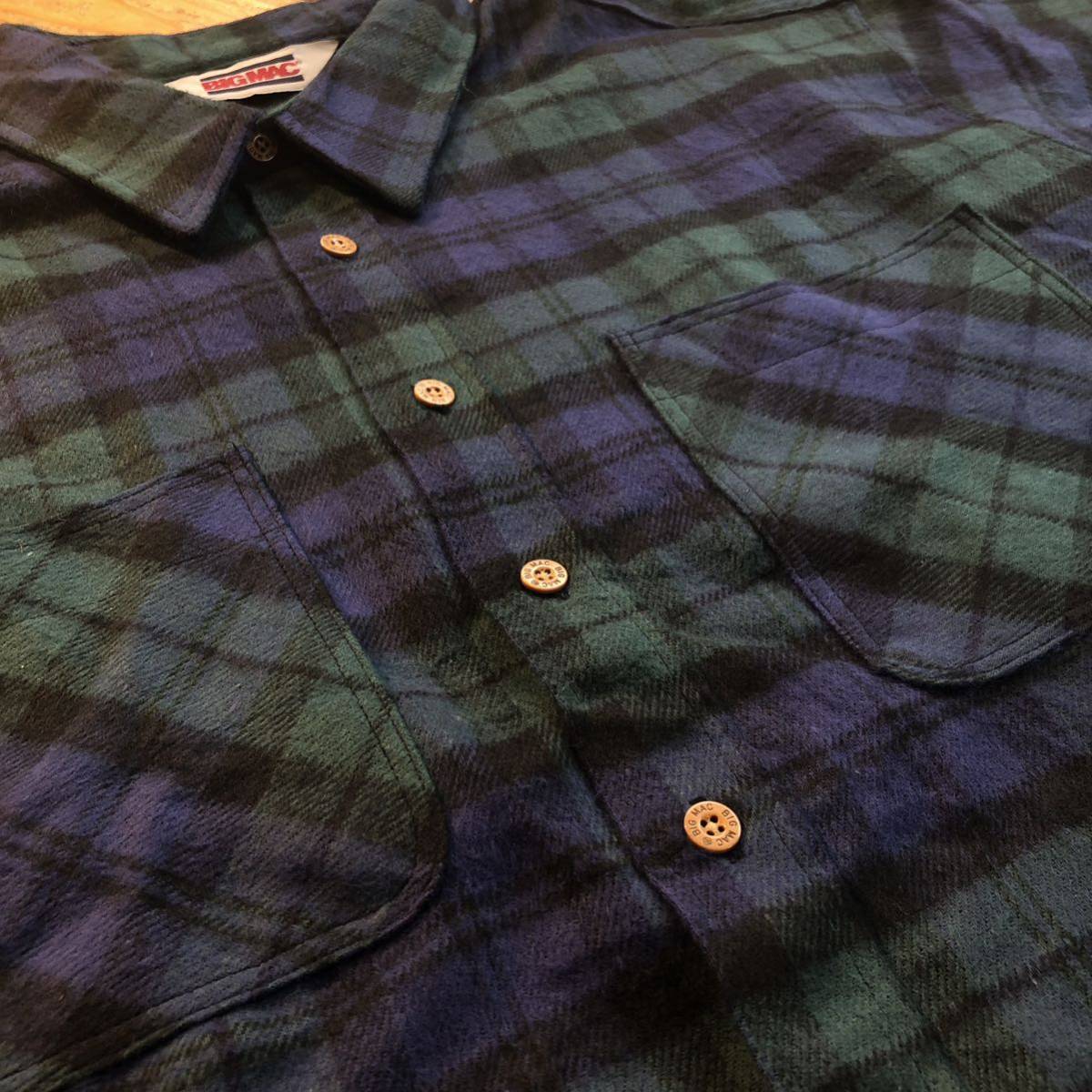 お歳暮 ブラックウォッチ チェック ビッグサイズ 2XL メンズ ヘビー