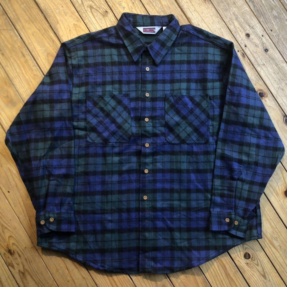 お歳暮 ブラックウォッチ チェック ビッグサイズ 2XL メンズ ヘビー