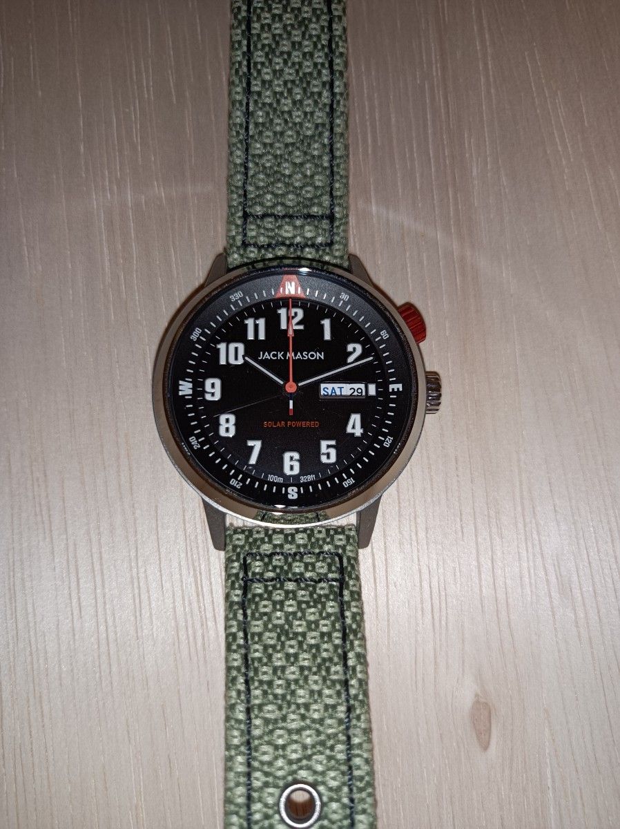 腕時計　JACK MASON 世界限定300本　フィールドソーラーウォッチ　JM-BS-SOL