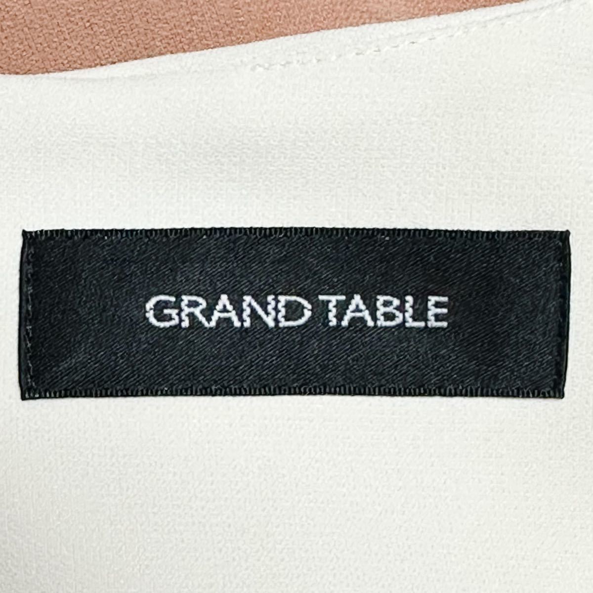 【新品】スコットクラブ系列 GRANDTABLE グランターブル ★ バイカラー ワンピース ノースリーブ 切り替え 配色 シンプル 無地 SCOTCLUB 38