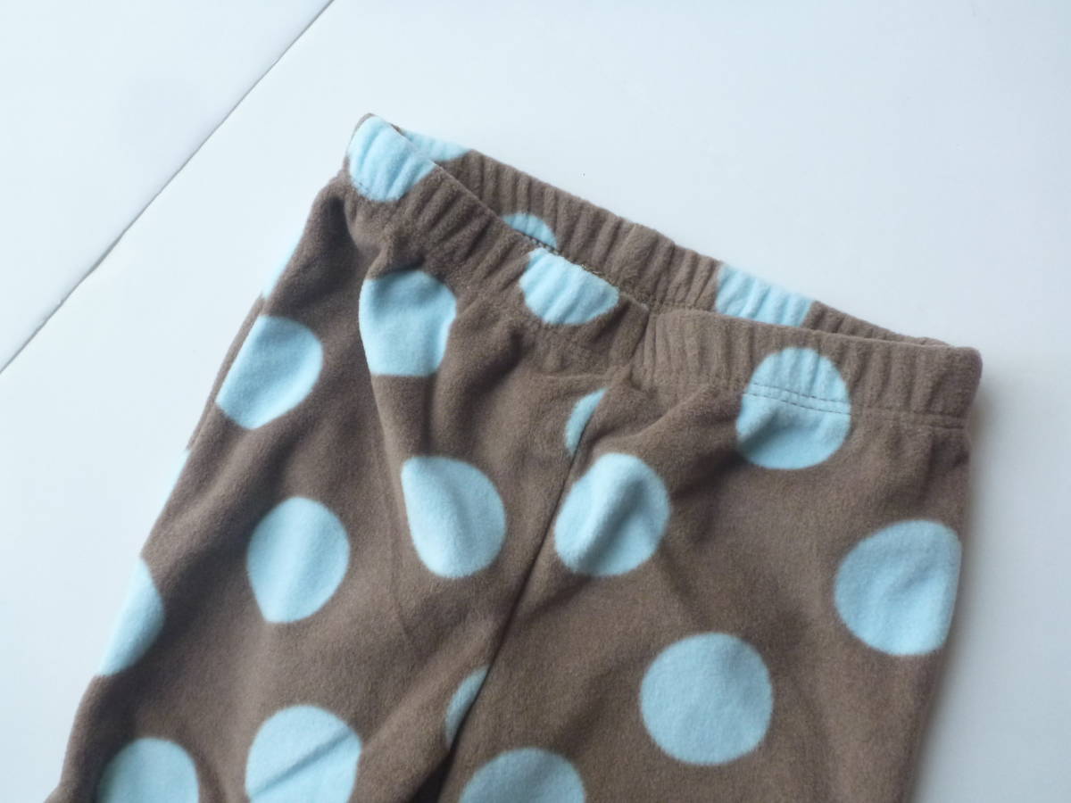  unused carter\'s Carter's * tea × light blue fleece pants 12m... height 70-80.