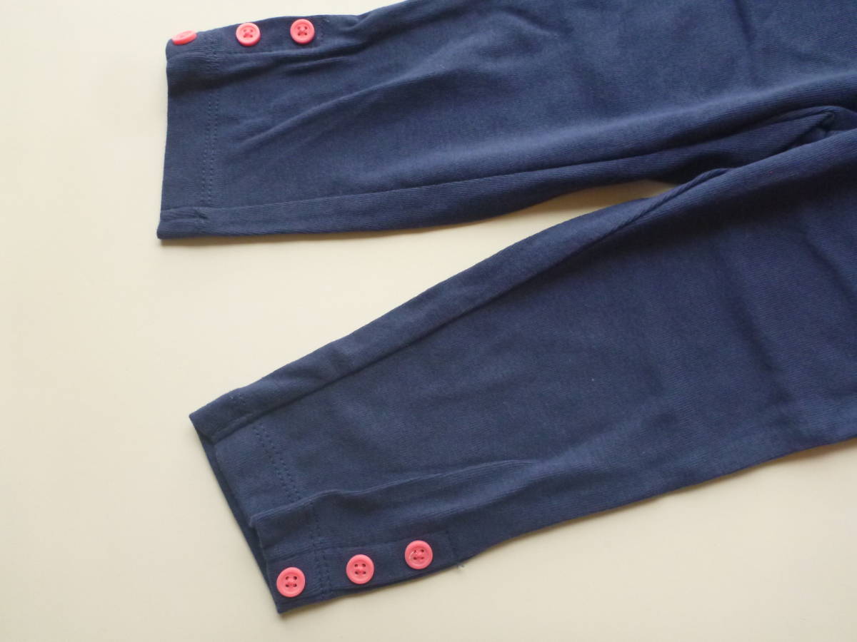  new goods carter\'s Carter's * navy blue × pink button pants 18m... height 80.
