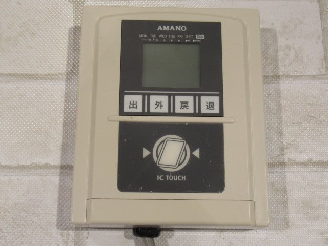 Ω 新A 0137♪ 保証有 AMANO【SX-100AA-L】アマノ ICカード タイムレコーダー・祝10000!取引突破!!_画像2