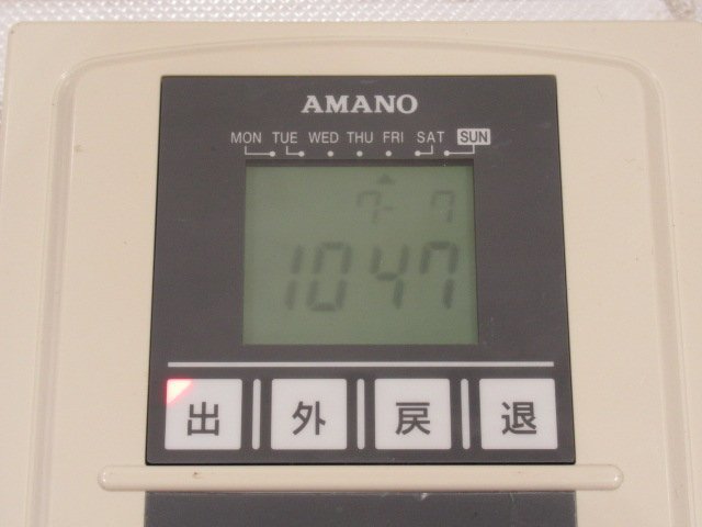 Ω 新A 0137♪ 保証有 AMANO【SX-100AA-L】アマノ ICカード タイムレコーダー・祝10000!取引突破!!_画像4