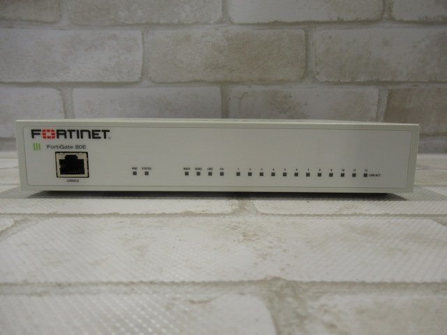 Ω 新DK 0037♪ Fortinet【FG-80E】FortiGate-80E UTM FW：v6.0.4 ライセンス24年06月09日迄 初期化済・祝10000取引突破!!_画像2