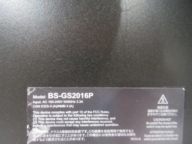 Ω 新B 0084m 保証有 BUFFALO 【BS-GS2016P】 バッファロー レイヤー2 Giga PoE スマートスイッチ 16ポート 領収書発行可能 ・祝10000取引_画像10