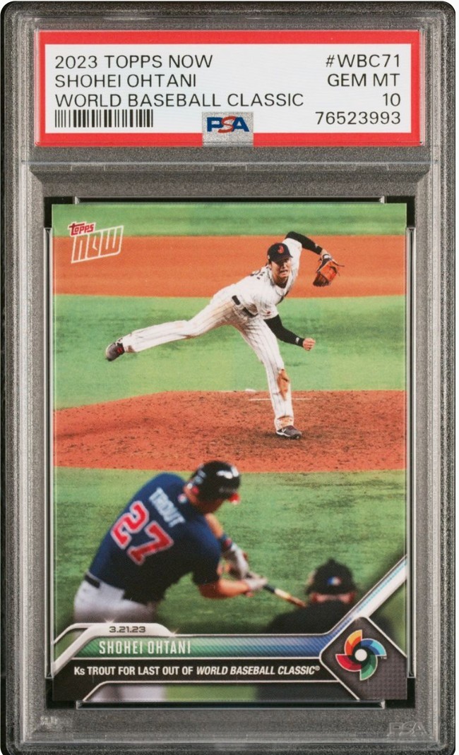 PSA Topps Now トップスナウ 大谷翔平 VS マイク・トラウト ワールド