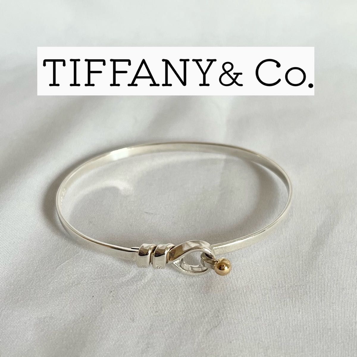 【人気】ラブノット　ブレスレット　Tiffany ティファニー　k18 シルバー バングル TIFFANY&Co ブレスレット