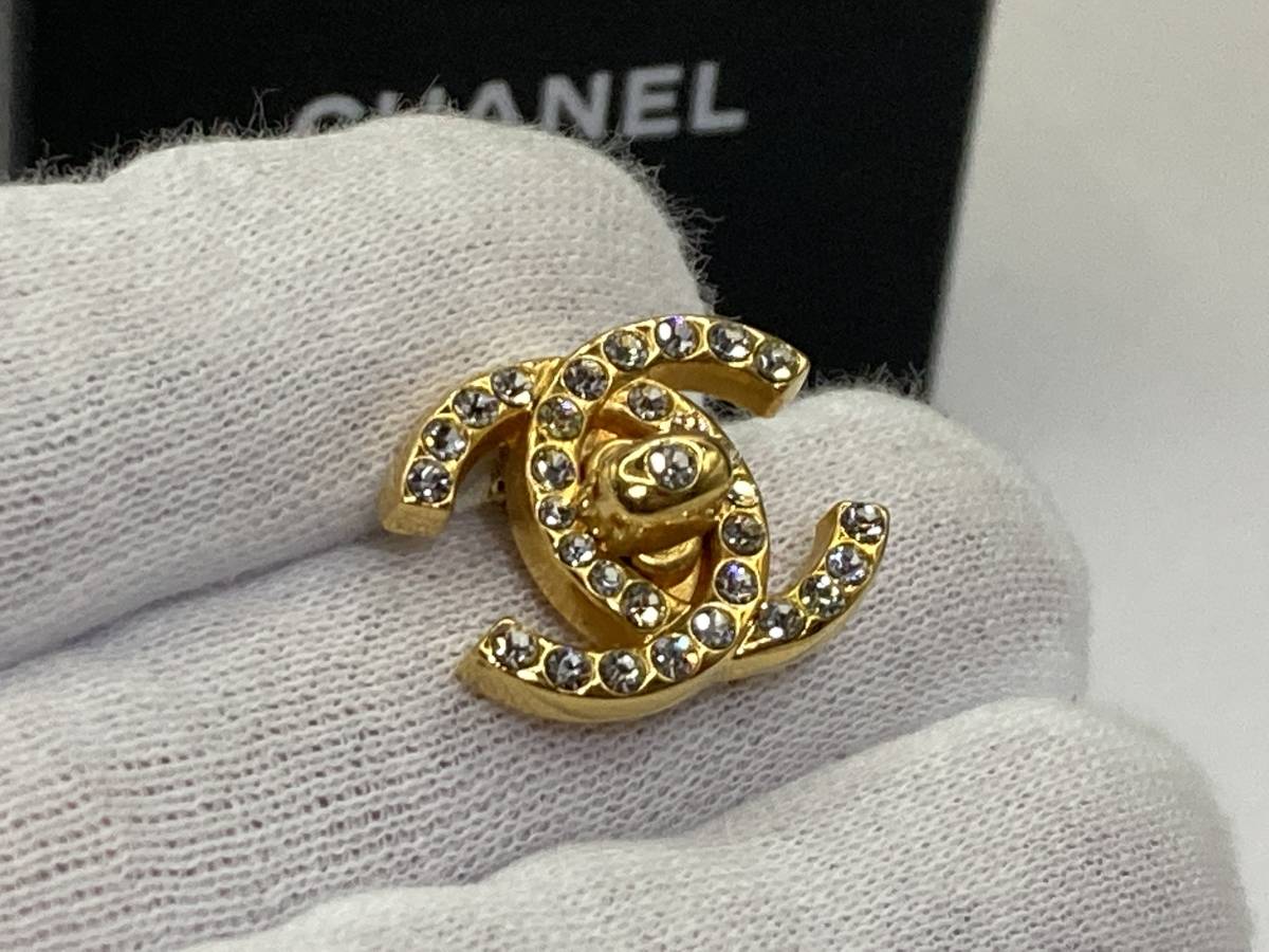 全品送料0円 CHANEL ココマーク ターンロック ラインストーン