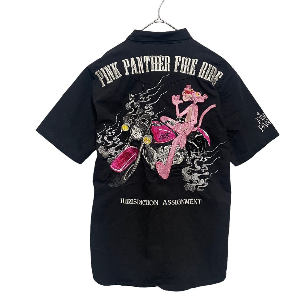FLAG STAFF フラッグスタッフ ピンクパンサー 刺繍 ワークシャツ L