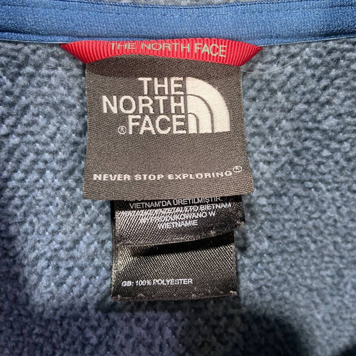 送料無料☆THE NORTH FACE☆ノースフェイス☆ハーフジップフリースプルオーバー☆ネイビー☆L☆G23_画像5