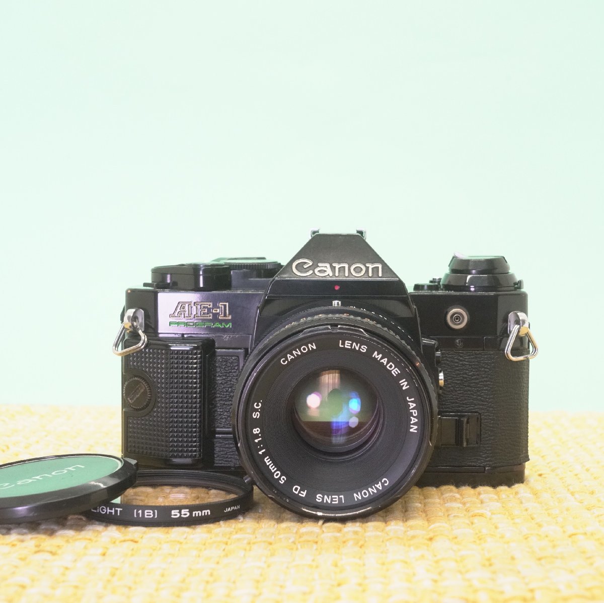 完動品 Canon A-1 FD 50mm f1.4 SLR フィルムカメラ-