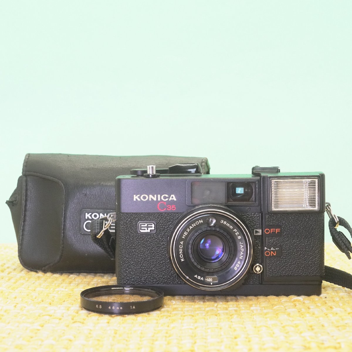 最も優遇の 完動品◎KONICAコニカ C35 EF フィルムカメラ 前期モデル