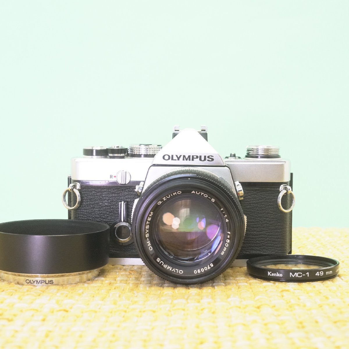 上品な 完動品◎オリンパスOM-1 × 50mm F1.4 フィルムカメラ #127