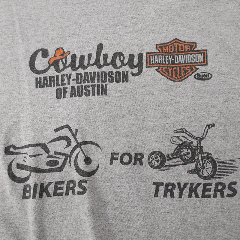 HARLEY-DAVIDSON 慈善団体AMBUCSコラボ Tシャツ Cowboy グレー(XXL)の画像5