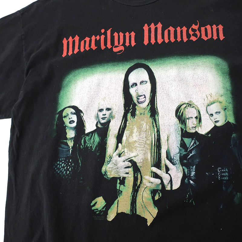 MARILYN MANSON マリリンマンソン Tシャツ 黒(XL) Alstyle Apparel & Activewear AAA メキシコ製 2000s_画像4