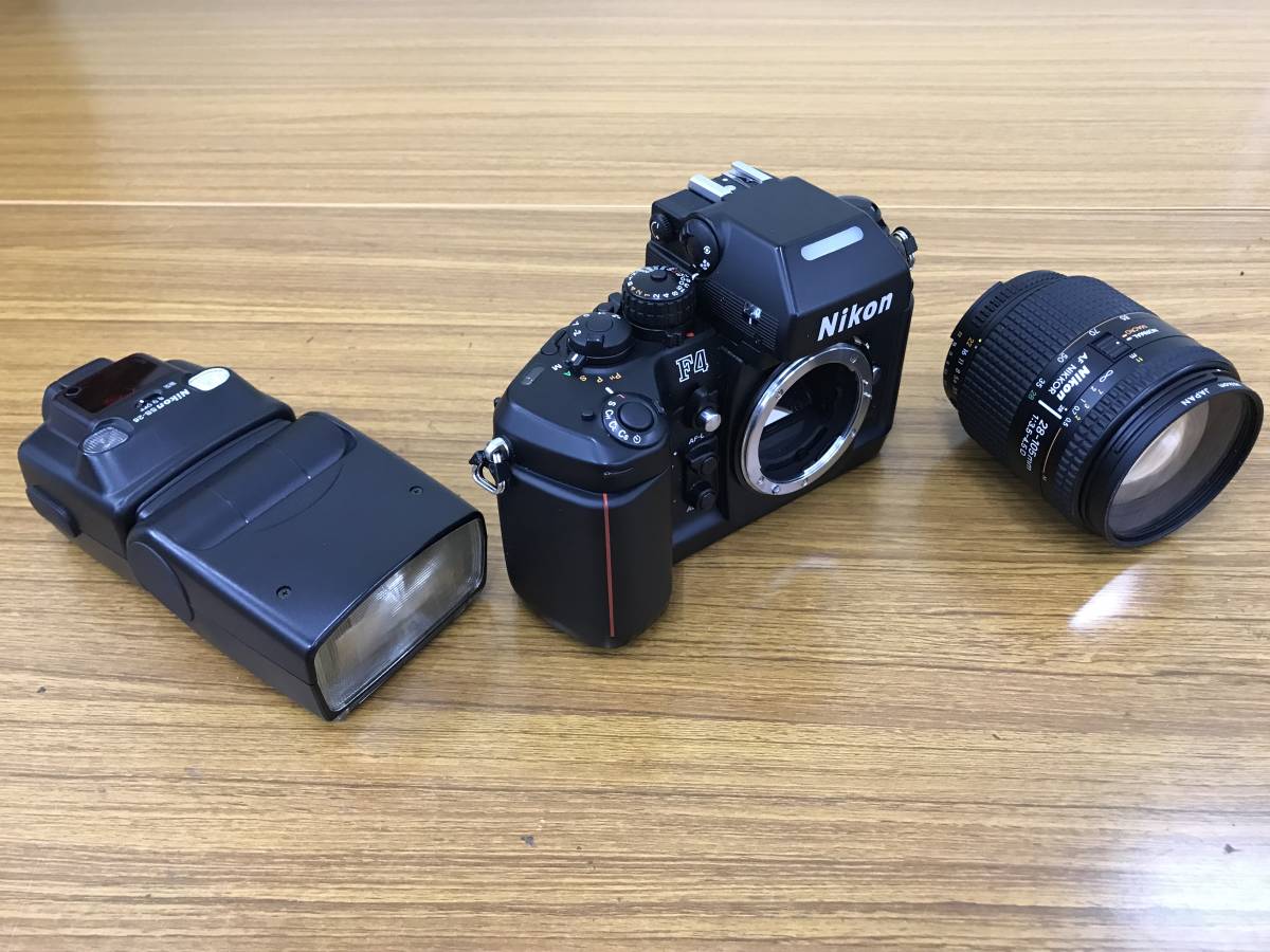 ☆ Nikon ニコン F4 35mm AF 一眼レフ フィルム カメラ + AF 28-105mm